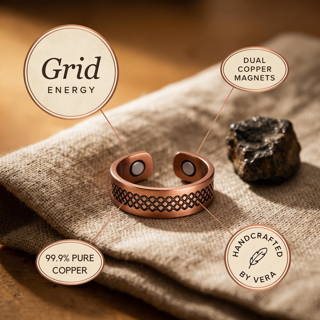 Mara's Grid Copper Ring