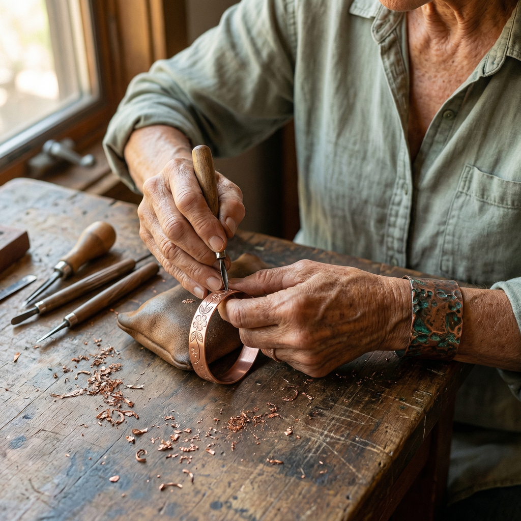 Mara's Bloom Copper Bracelet