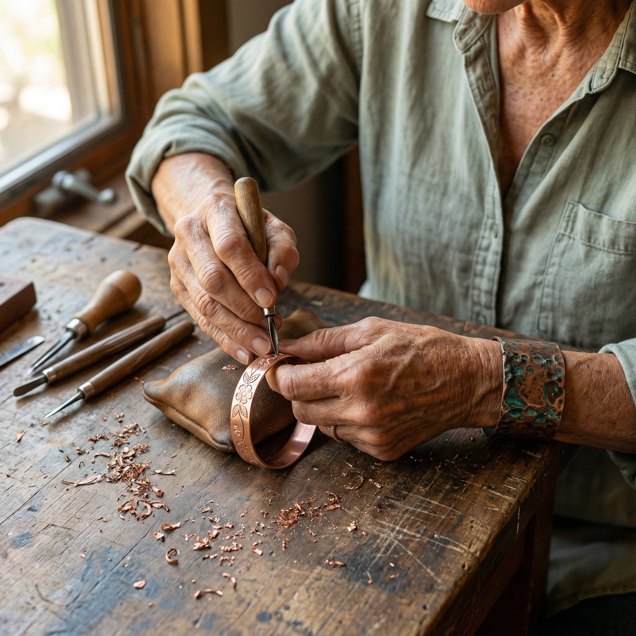 Mara's Bloom Copper Bracelet