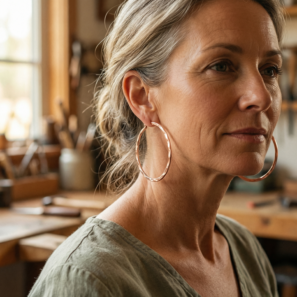 Mara's Willow Copper Earrings