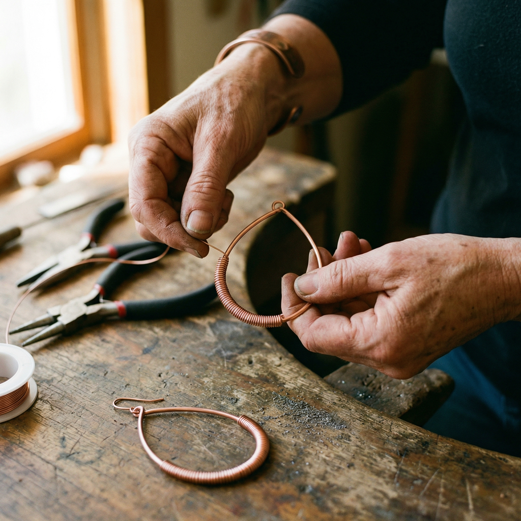Mara's Creek Copper Earrings