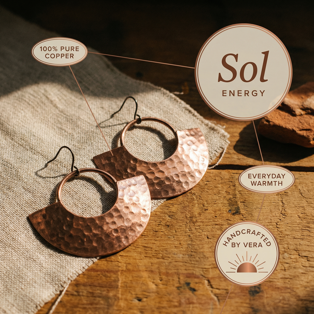 Mara's Sol Copper Earrings