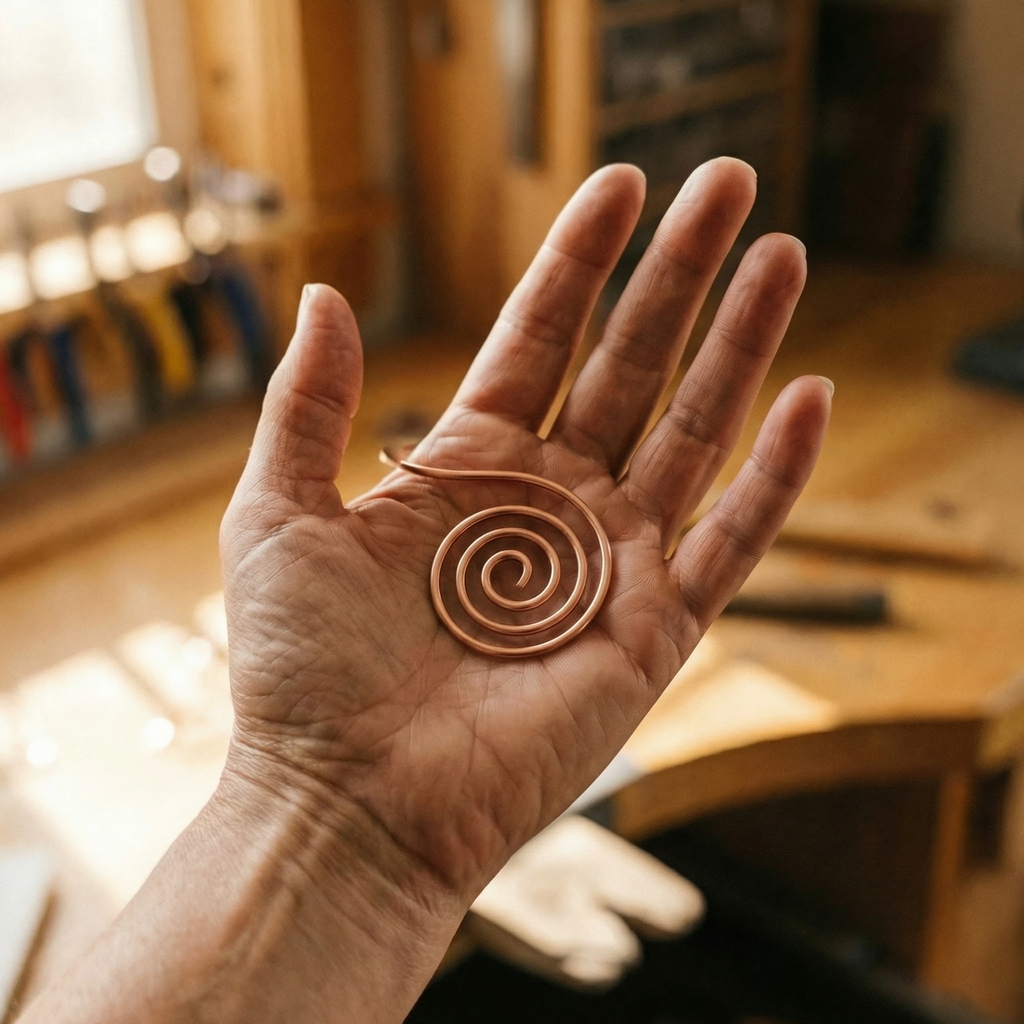 Mara's Flow Copper Hand Spiral