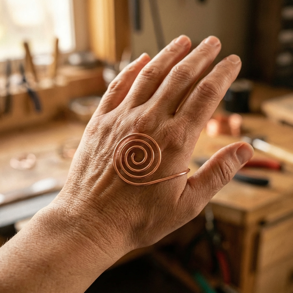 Mara's Flow Copper Hand Spiral