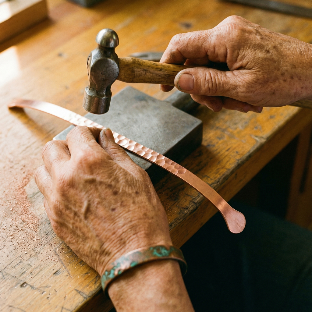 Mara's Lodestone Copper Bracelet