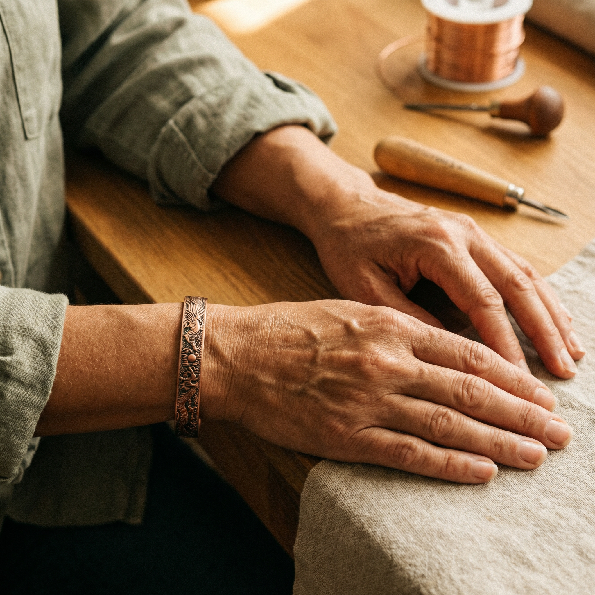 Mara's Loam Copper Bracelet