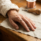 Mara's Grid Copper Ring
