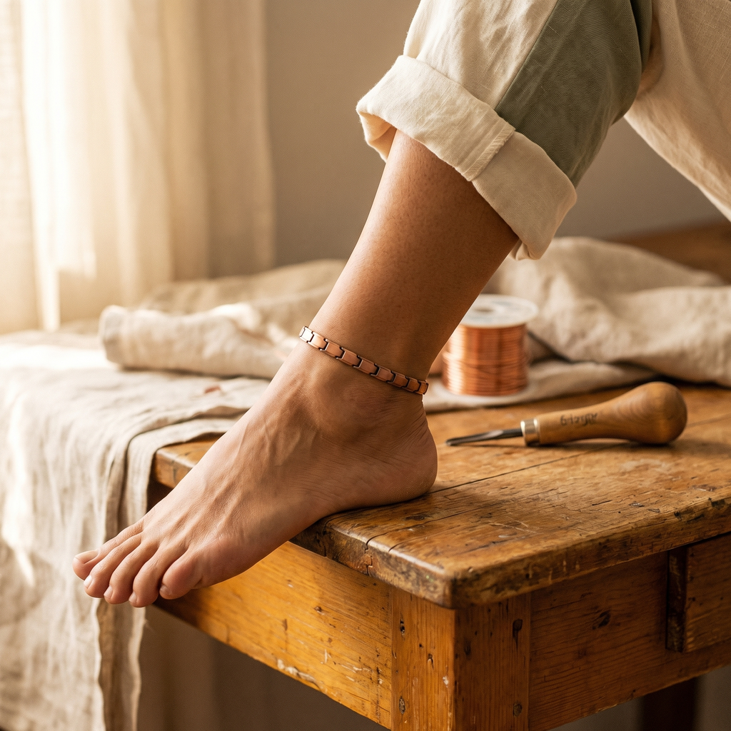 Mara's Shore Copper Anklet