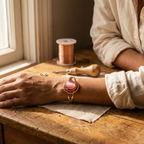 Mara's Sphere Pink Copper Bracelet