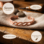 Mara's Seam Copper Bracelet