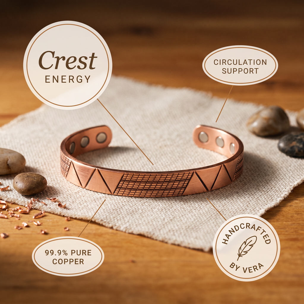 Mara's Crest Copper Bracelet