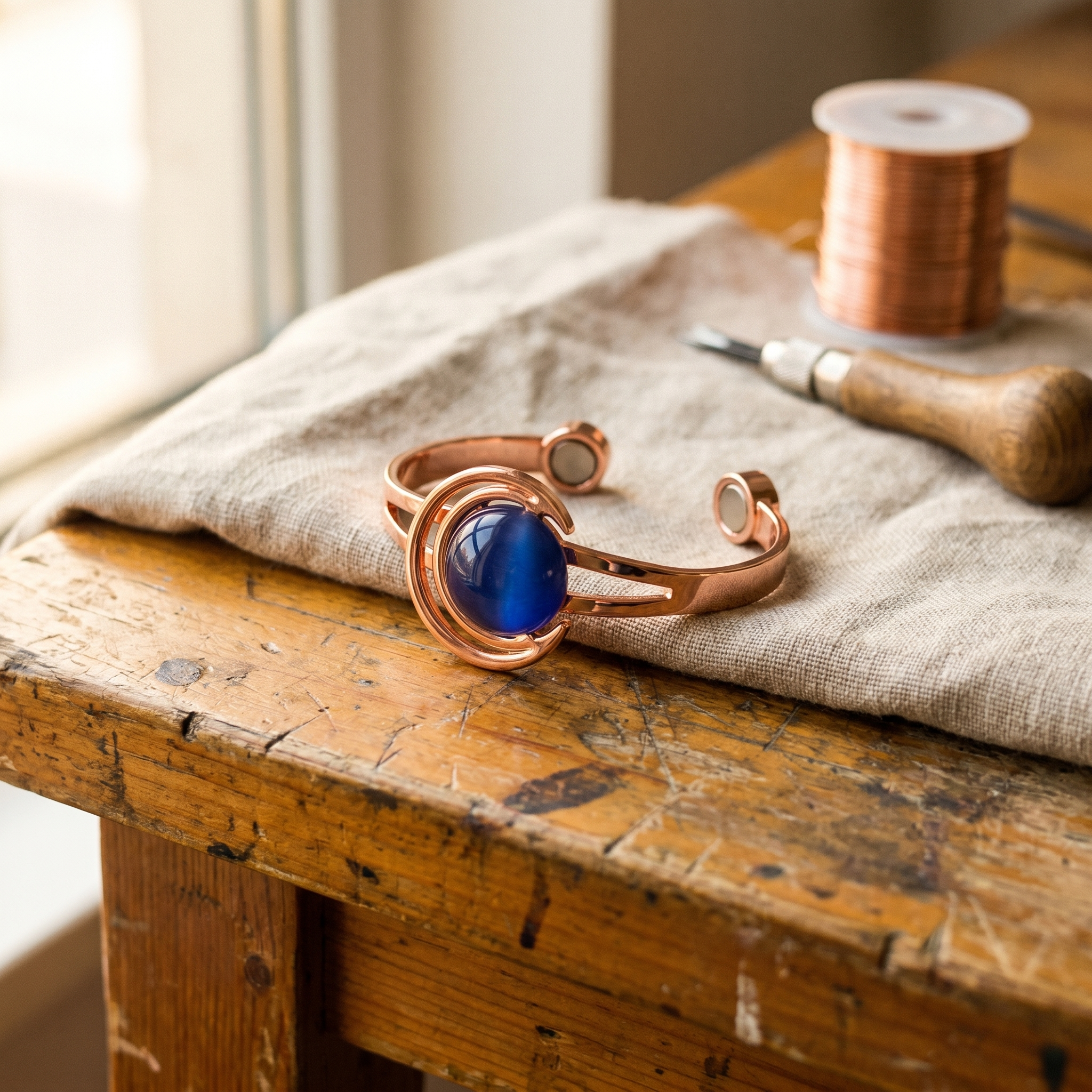 Mara's Sphere Copper Bracelet
