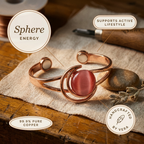Mara's Sphere Pink Copper Bracelet
