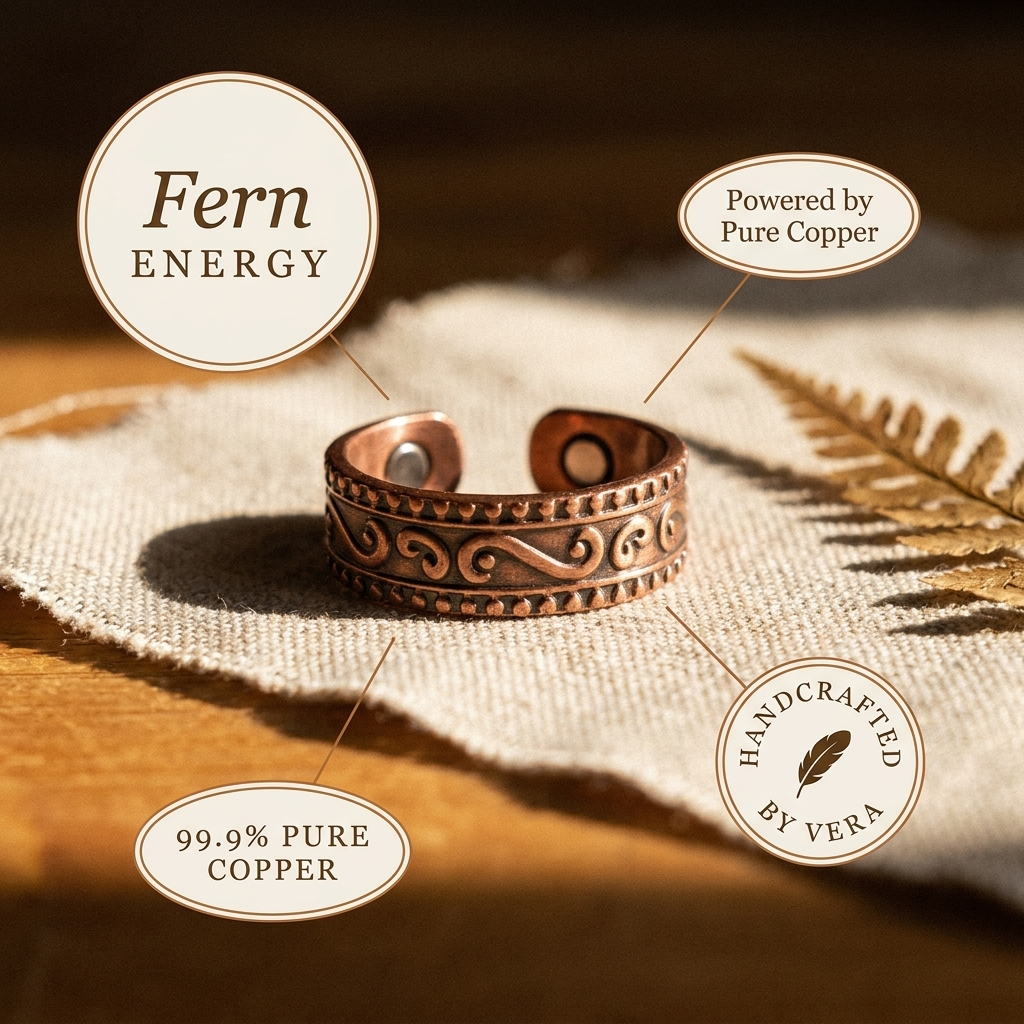 Mara's Fern Copper Ring