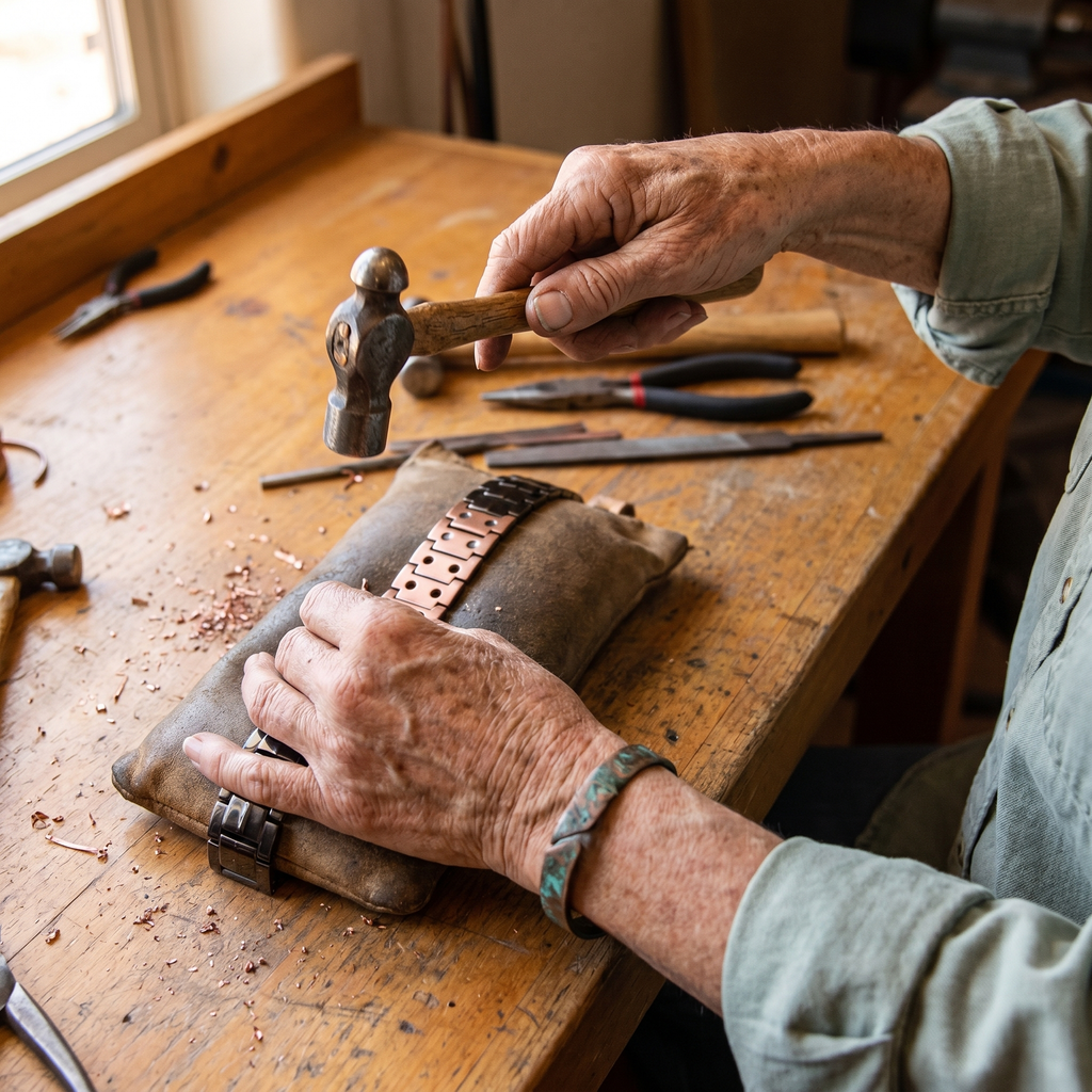 Mara's Ochre Men's  Copper Bracelet