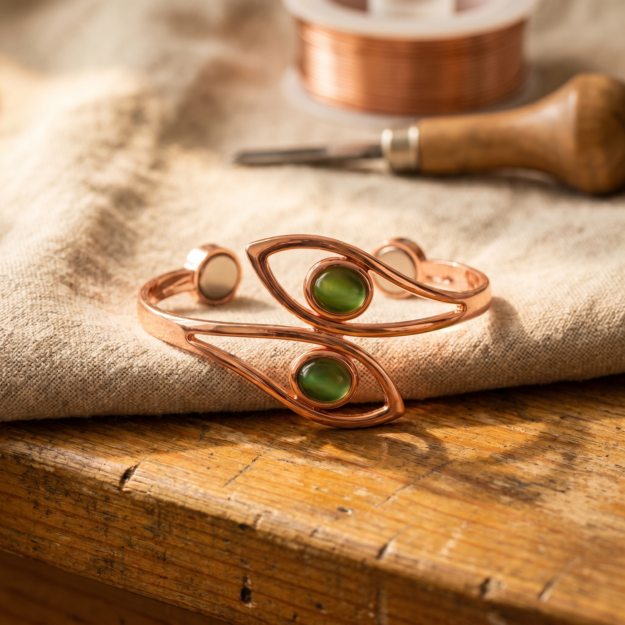 Mara's Opal Copper Bracelet