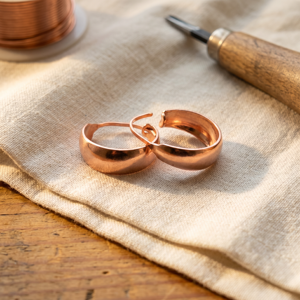 Mara's Dell Copper Earrings