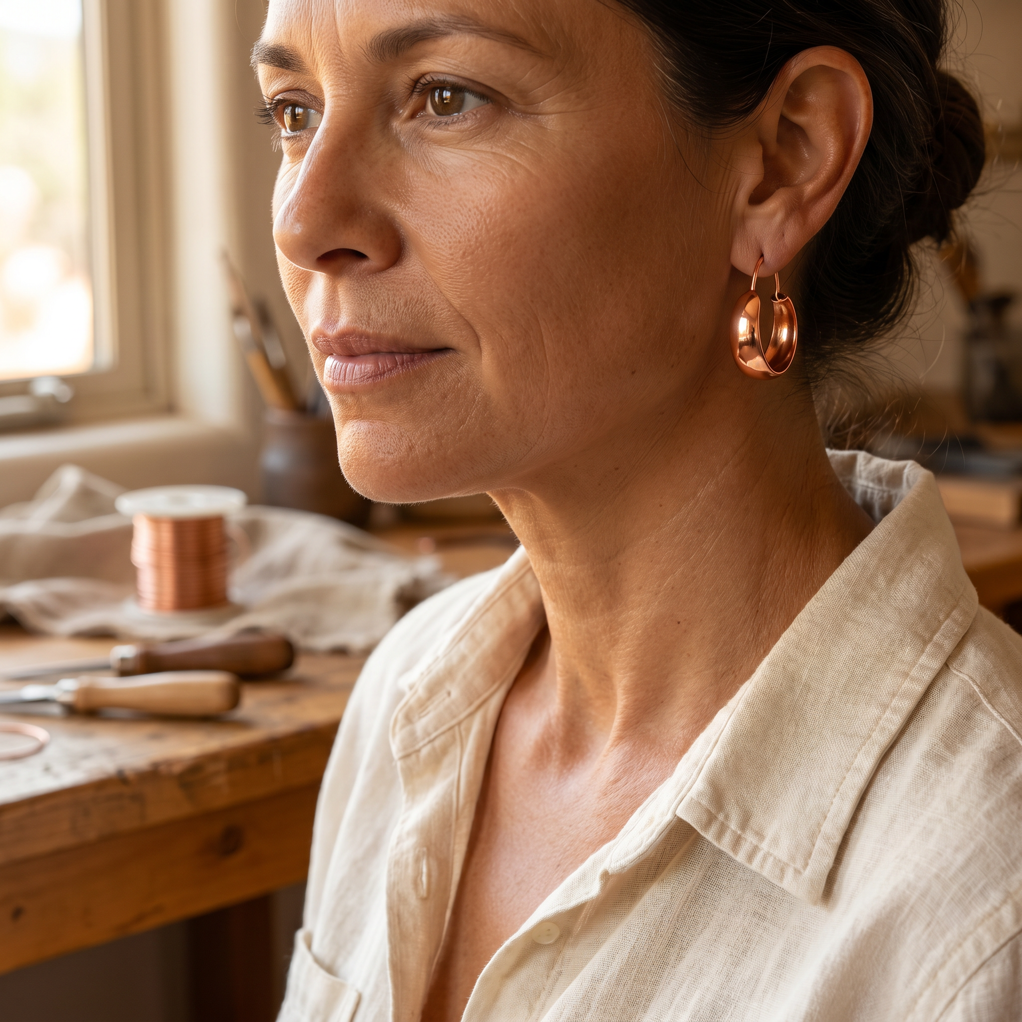 Mara's Dell Copper Earrings