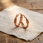 Mara's Wren Copper Hoop Earrings