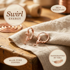 Mara's Swirl Copper Earrings